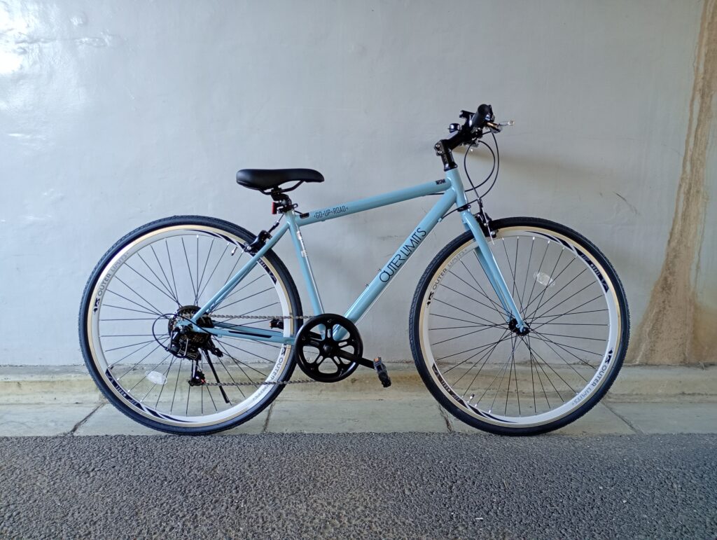 サカモトテクノ　700Cアウターリミッツ　クロスバイク風シティー車　ブルーグレー
