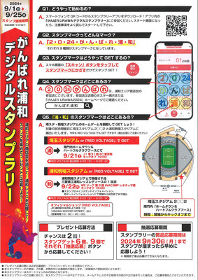 2024　がんばれURAWA　デジタルスタンプラリー